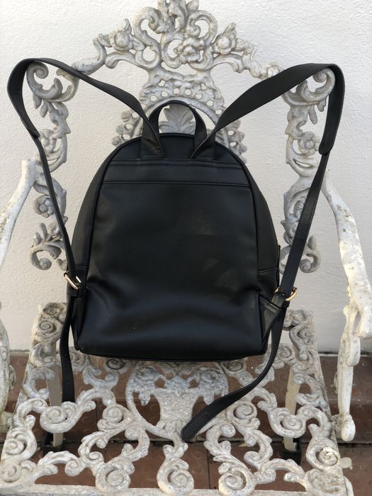 Mala estilo mochila na cor preta