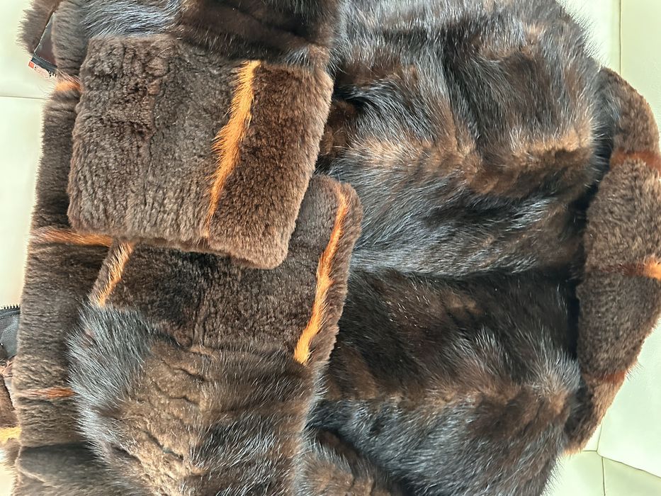 Шубка автоледі норка шоколад 38