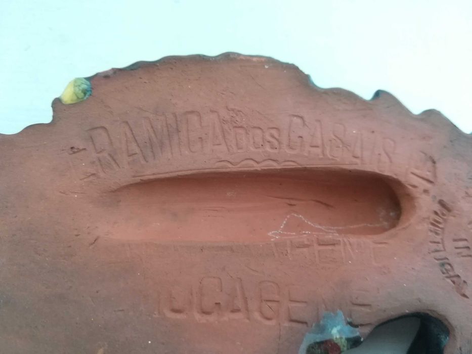 Cavalo marinho cerâmica antiga vidrada peça muito antiga