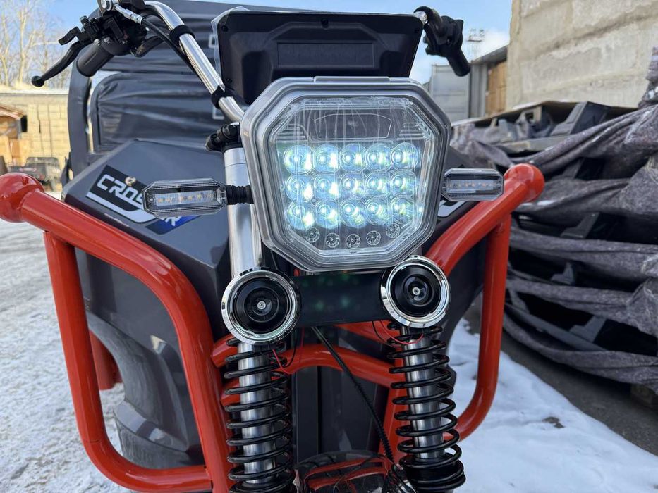 Вантажний електроскутер муравей Crosser Cargo 16/118 1200W-1500w  Сірий