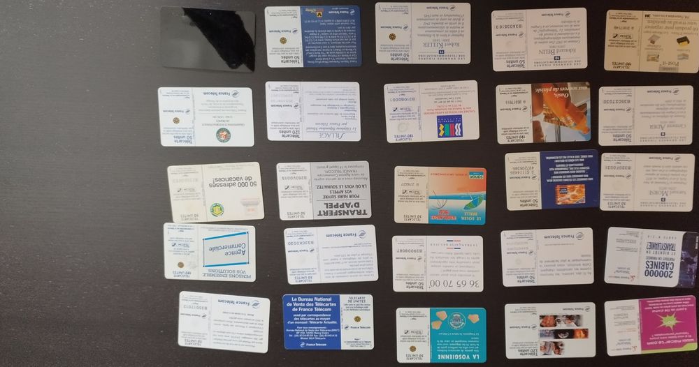 Cartões telefónicos portugueses e franceses