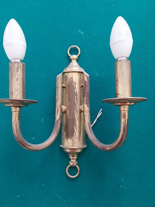 Candeeiros de latão antigos/Chaminé para centro de mesa para por vela