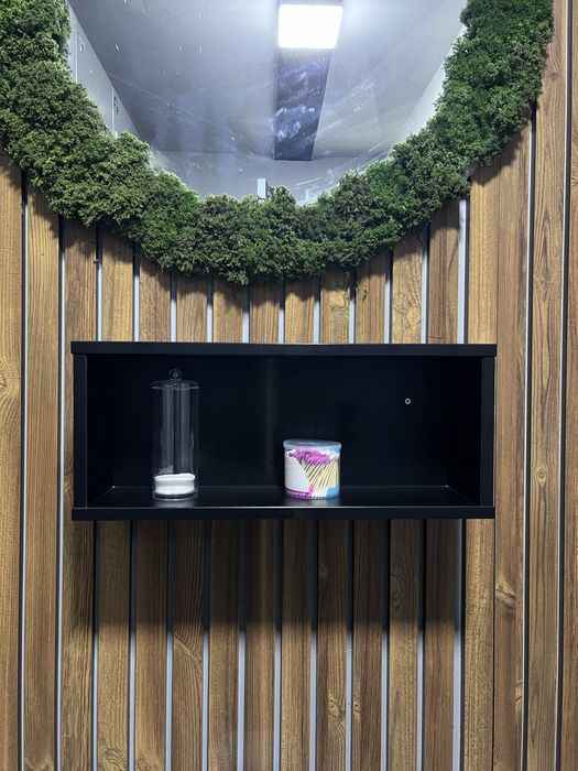 Полиця під лофт стиль, чорна