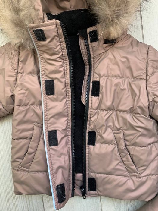 Дитячий зимовий комбінезон, куртка + напівкомбінезон. Розмір 80-86.