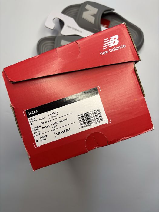 Оригінал! New balance slippers / тапки нью беленс