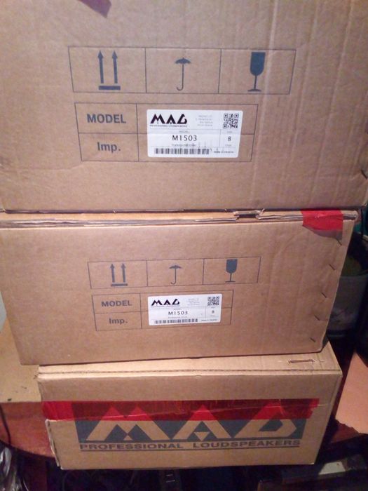 Динамики фирмы Маг 15", 1000 Вт