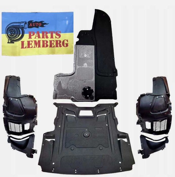 Захист двигуна BMW	5 F10/F11 10-16 підкрилок БМВ