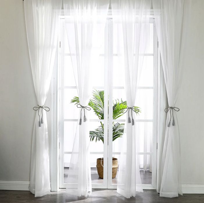 Тюль шифон білий, безкоштовне пошиття, швидка відправка