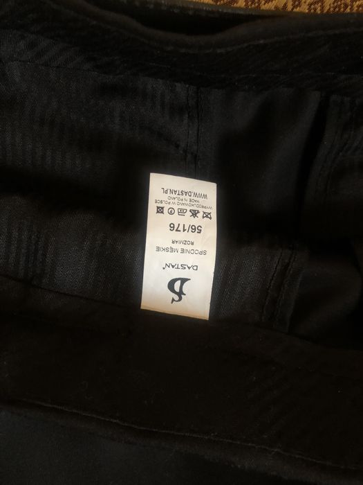 Czarny meski garnitur (spodnie i marynarka) sprzedam