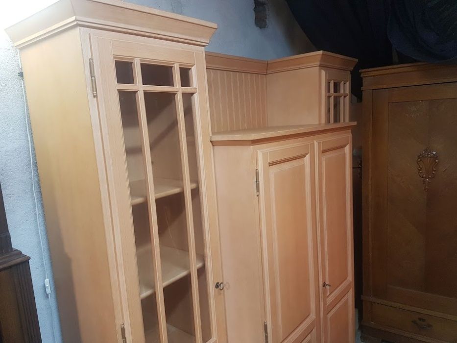 Segment meblościanka dębowa z Niemiec kredens dębowy bieliźniarka !!