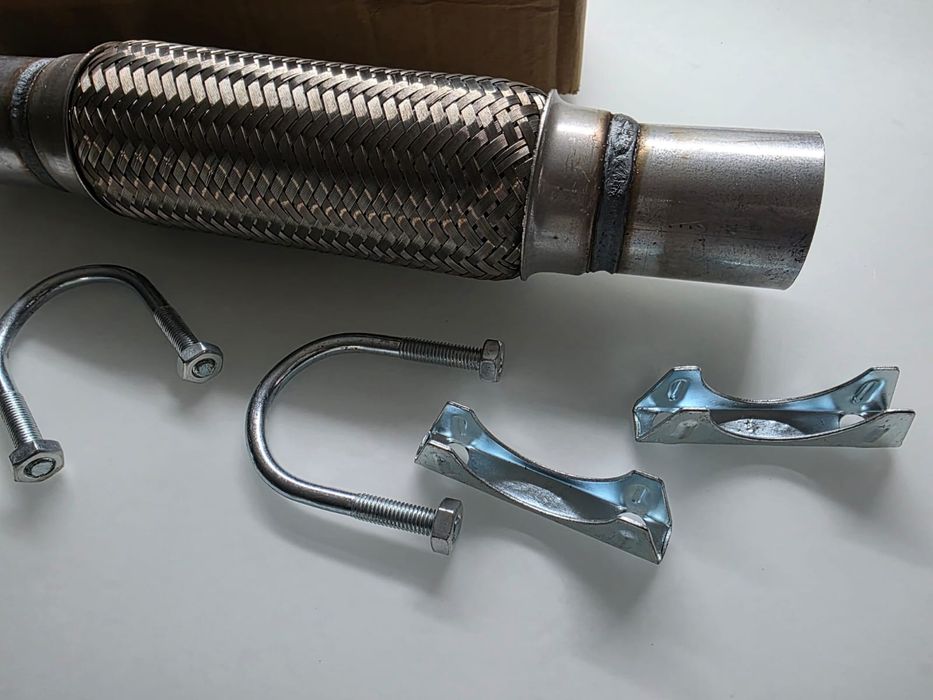 Гофра глушителя 50×200×300 крепление под хомут