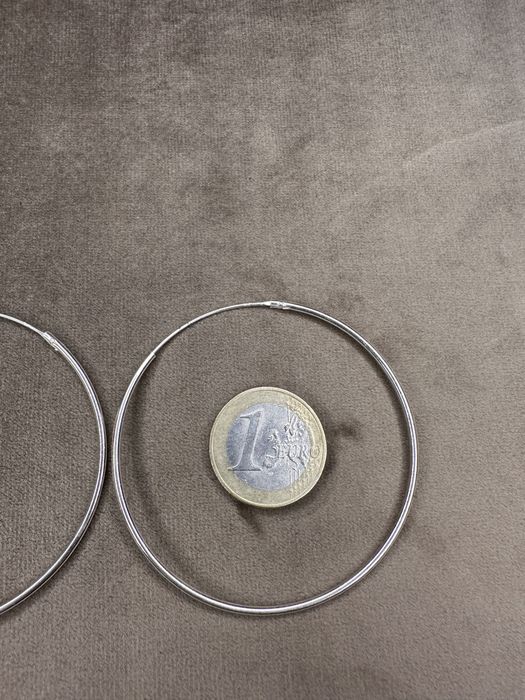 Argolas grandes em prata