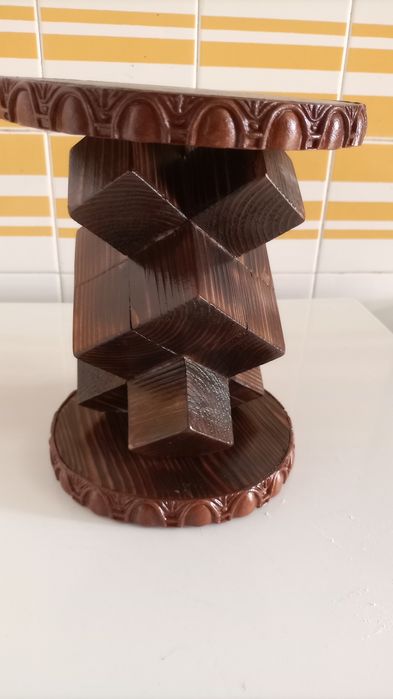 Pedestal novo madeira maciça