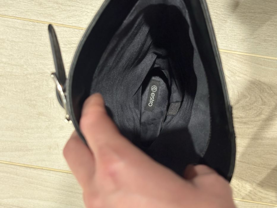 Чоботи жіночі демісезоні з натуральної шкіри Estro