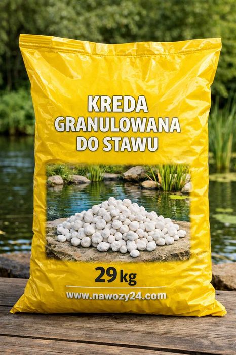 Kreda stawowa w workach, kreda do oczka wodnego granulowana 29kg