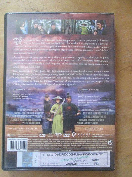 O Segredo dos Punhais Voadores, de Zhang Yimou - Ed. especial 2 discos