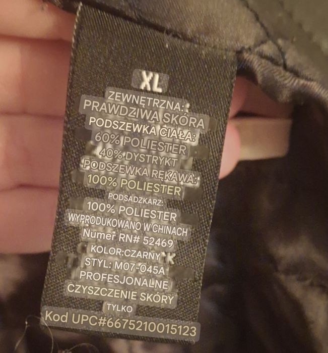 Kurtka skórzana damska