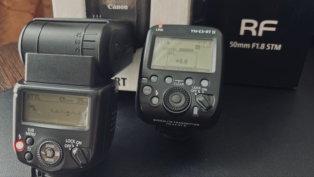Спалах Canon Speedlite 430EX III-RT + синхронізатор Yongnuo YN-E3-RT II