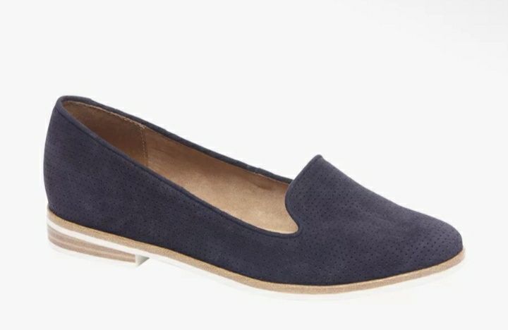 Półbuty skórzane granat rozmiar 41/42 NOWE