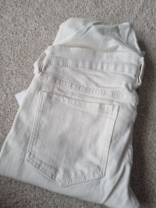 NOWE spodnie ecru ciążowe H&M XS