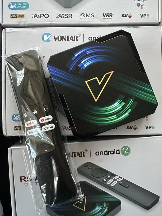 Смарт тв приставка Vontar R5 (4/32) Android14 Realtek1325