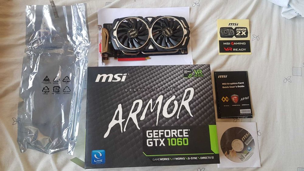 NVIDIA GeForce GTX 1060 3GB MSI/Armor GDDR564750940898819122