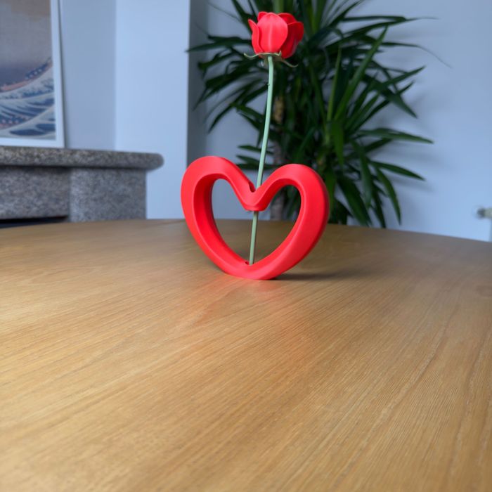 Valentine's Day Heart Vase