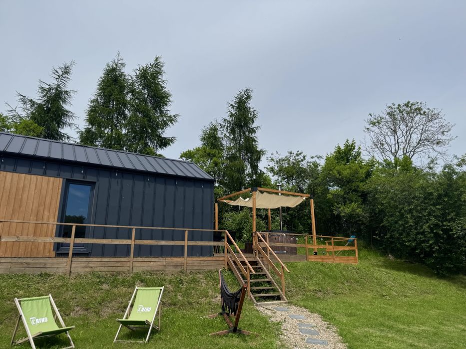 Domek nad jeziorem Drawskim jacuzzi jezioro drawsko drawskie czaplinek
