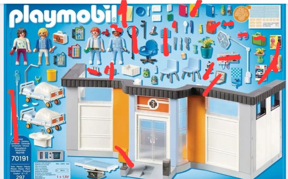 Klocki PLAYmobil szpital(zestaw 70191)