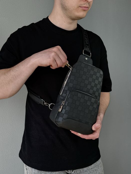 РОЗПРОДАЖ чоловіча сумка Louis Vuitton мужская сумка барсетка через плечо слинг мессенджер