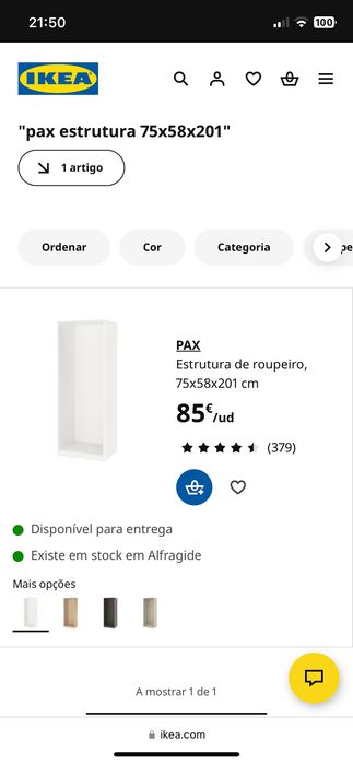 Estrutura de Roupeiro Nova