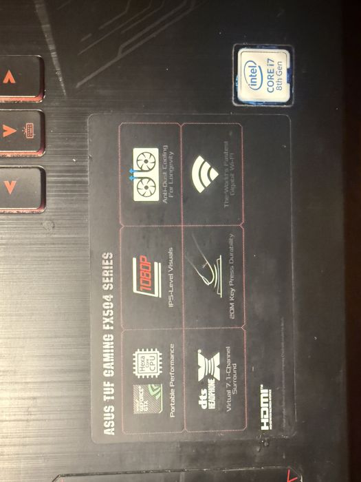 ASUS TUF FX505 - Intel i7- Gtx 1050