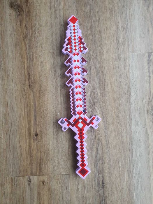 Miecz zabawka led dźwięk efekty gra czerwony