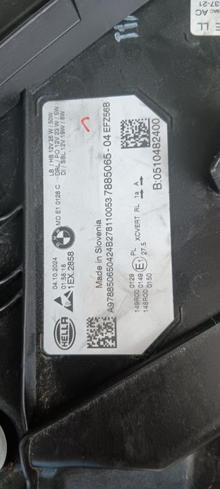 Farol BMW 3 LCI Full LED Matrix Shadowline esquerdo