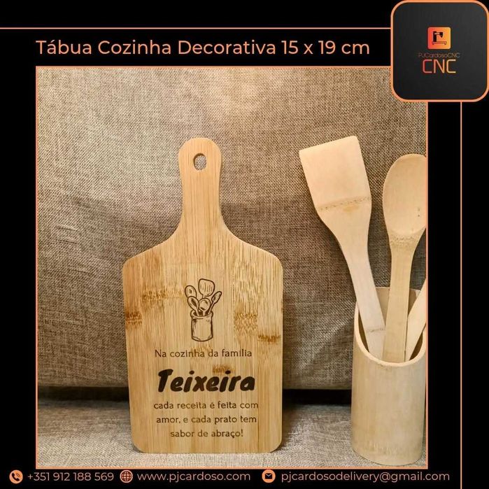 Tábua Cozinha Decorativa Personalizada