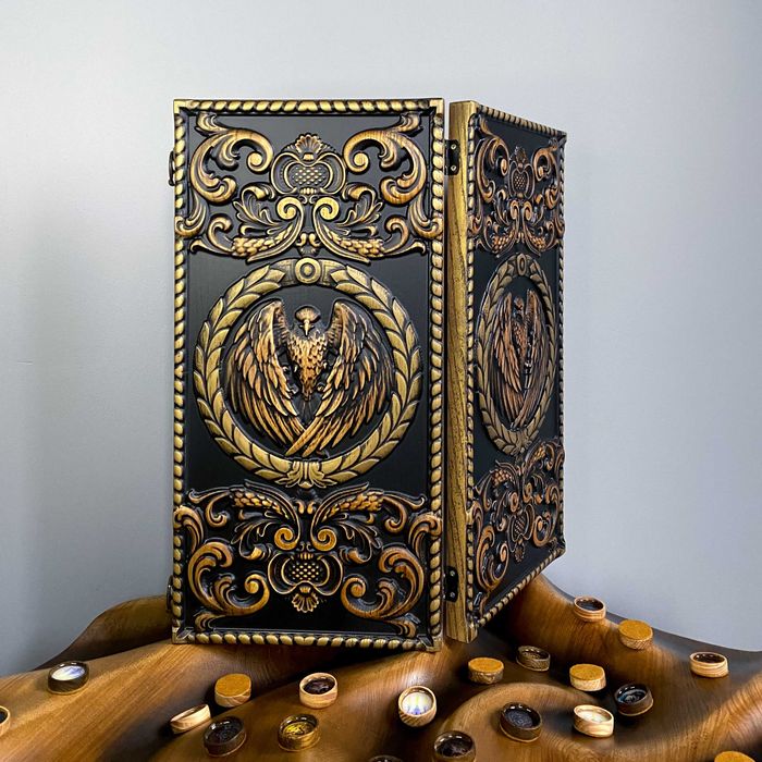 Елітні Нарди з дерева від виробника з унікальним різбленням Подарунок