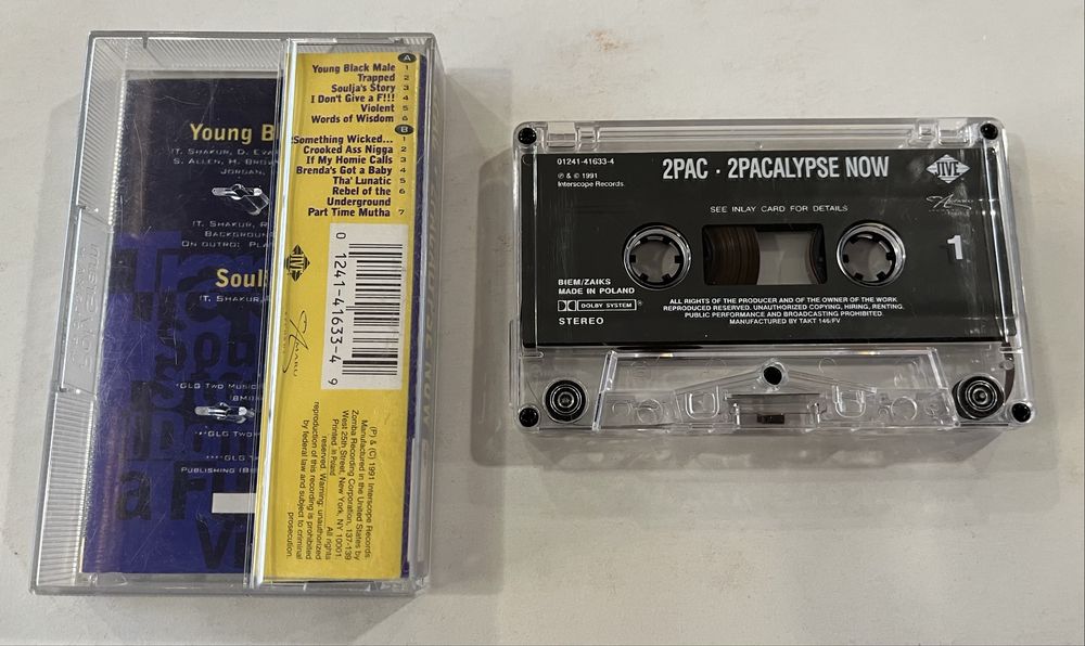 2pac - 2pacalypse Now (Kaseta Magnetofonowa, 1998, Poland, Reissue, NM