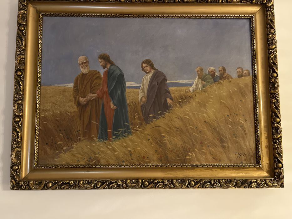 Obraz olejny w ramie