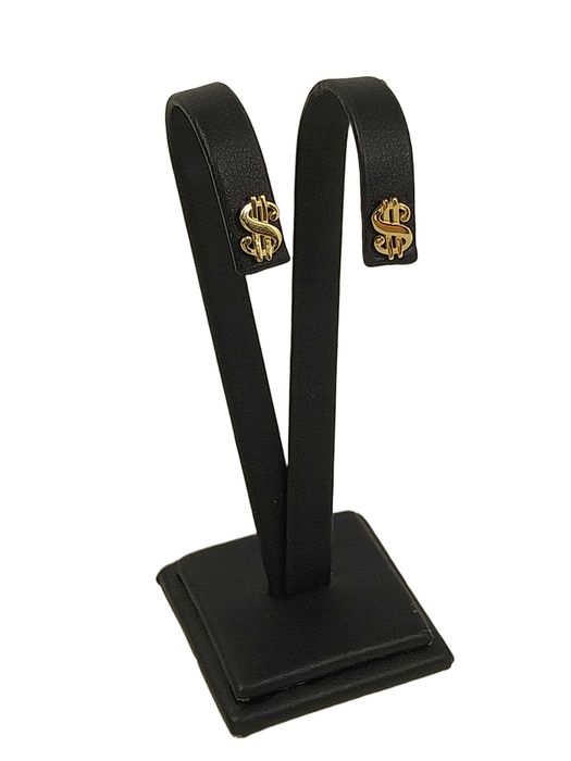 Złote kolczyki DOLAR $ 585 1,09G sztyft