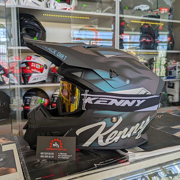 Мото шолом кросовий єндуро Kenny Track Speed мотошолом для мотокросу