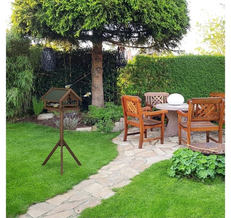 Relaxdays Karmnik dla ptaków ze stojakiem