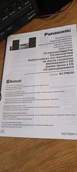 Panasonic SA-PM 250 czarna wieża