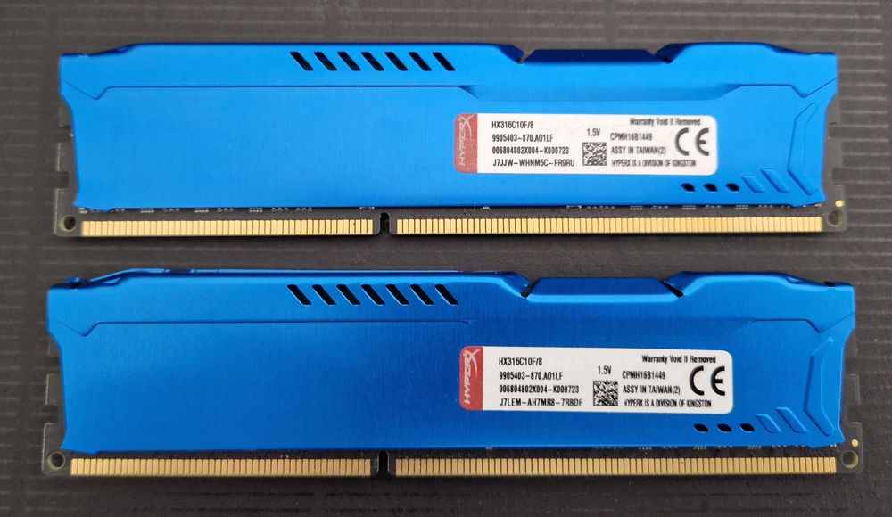 Memória RAM 16GB DDR3 (2x8GB) HyperX Fury 1600MHz