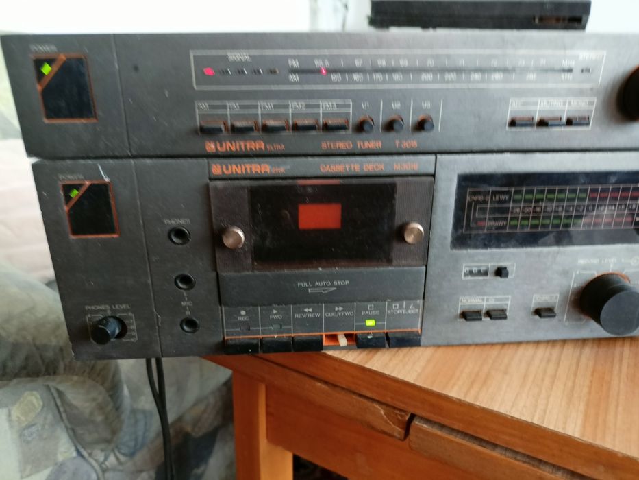 Zestaw UNITRA tuner T3015, deck M3016