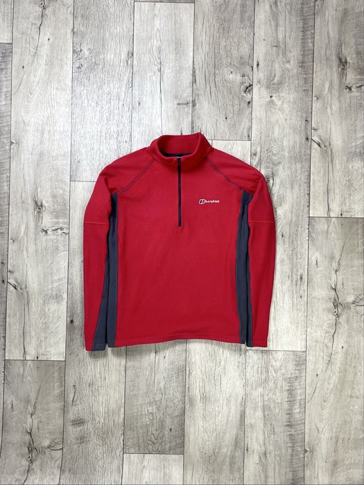 Berghaus кофта толстовка XL размер флисовая красная оригинал