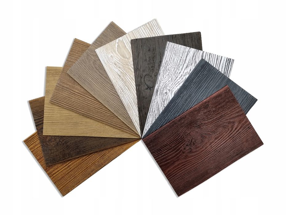 Deska Ścienna Na Elewację Złoty Dąb Imitacja Drewna Dekor 3D Próbka