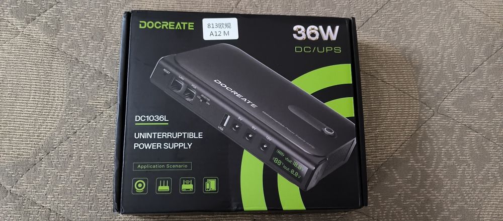 DOCREATE DC1036L - безперебійник для роутера, міні-UPS/ДБЖ