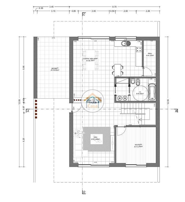Plot for construction with approved project