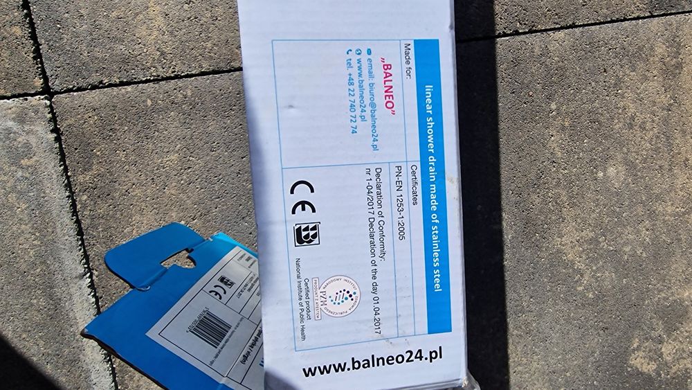 Odpływ  liniowy Balneo 80 cm stali nierdzewna