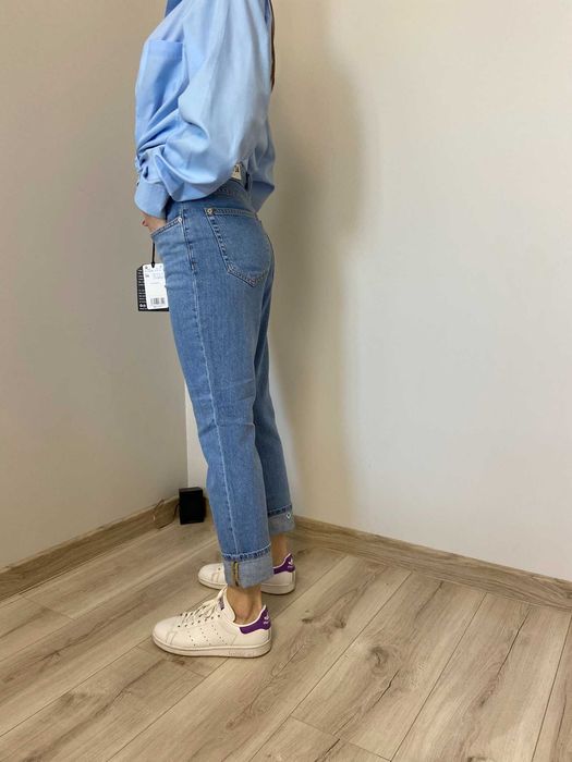 Прямі джинси сині mango розмір xs/s